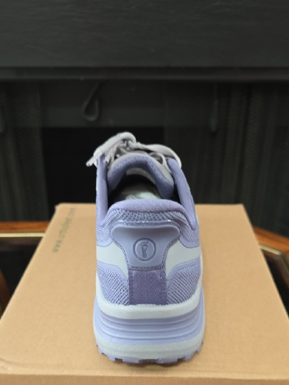 Women's Gray and Lavender Trail Running Shoe - Picture 6 of 10